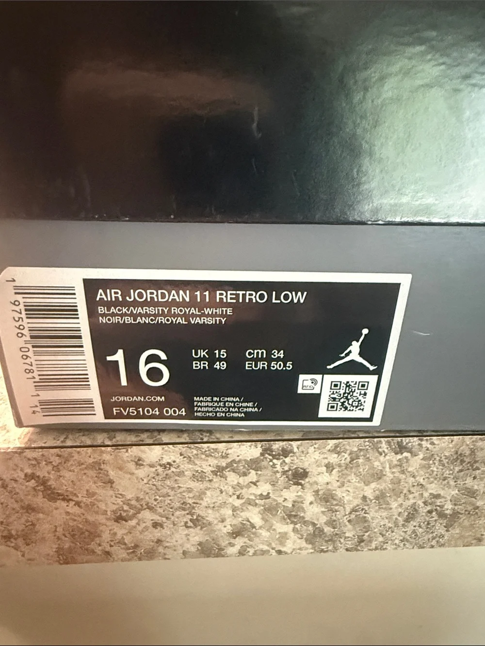 Men's Air Jordan 11 Retro Low size 16